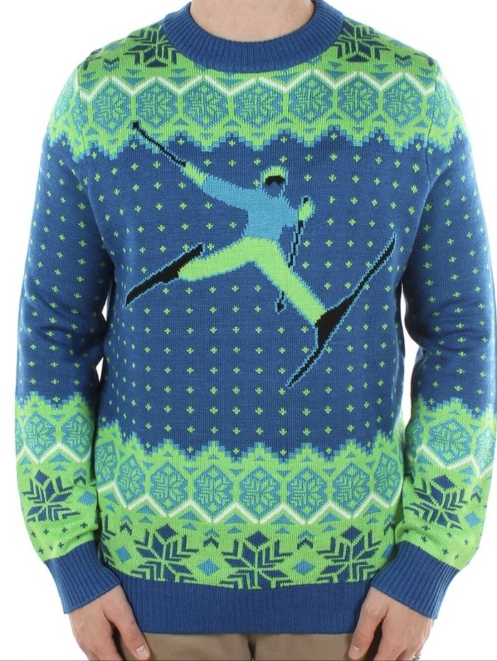 Tipsy Elves Running Skiier Sweater XXL